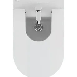 Bidet UrbY céramique traditionnelle SANINDUSA pose au sol avec trous abattant (abattant non compris) blanc