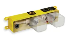 Box universelle 2 ou 3 sorties droite pour mitigeur bain/douche - Mécanisme mitigeur corps encastré. Sortie droite