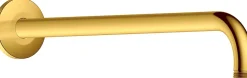 Bras de tête de douche en laiton, Barre de douche fixation murale 41cm (sans tête de douche) - Or poli
