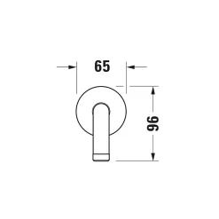 Bras de tête de douche en laiton, Barre de douche fixation murale 41cm (sans tête de douche) - Or poli