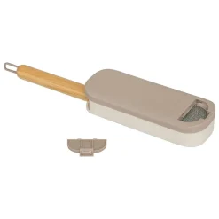 Brosse à textile avec manche en bambou gris 7,3x4cm - Gris- 5five