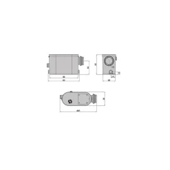 Broyeur pour WC suspendu silencieux 550 watts, Broyeur sanitaire à encastrer BSF-550-N2-SUSP pour salle de bain, Trappe de mainten