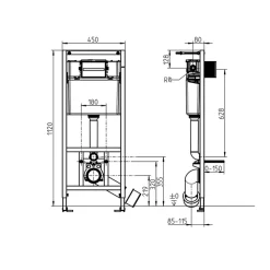 Bâti support pour construction sèche VILLEROY & BOCH ViConnect Pro