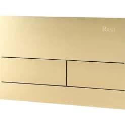 Bâti Support Wc Avec Plaque De Commande Type T Rea Brush Gold