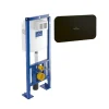 Bâti-support autoportant WC VILLEROY ET BOCH Viconnect avec plaque noir