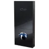 Bâti-support digital en verre noir avec commande sensitive pour wc suspendu - en applique
