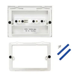 Bâti-support WC suspendu, installation sur cloison légère, hauteur 112 cm, chasse 2/4-6 L + plaque blanche (ROW01-FR)