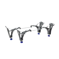 By Kaldewei 150x70 cm Ensemble baignoire Vivien universelle + Pare baignoire pivotant chrome + pieds (SATVIVI150-SETP1)