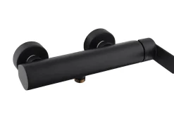 by Paffoni B-Way Set mitigeur de douche mécanique + Douchette 1 jet, Flexible 1,5m Noir mat (ATBSBW268-SET2