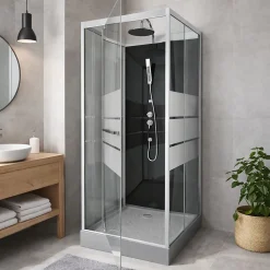 Cabine de douche carrée 80x80x220cm - SCRATCHY 80