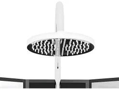 Cabine de douche d'angle hydromassante - L80 x l80 x H225 cm - KIVORA
