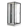 Cabine de douche hydromassante - 2 zones de jets de massage - L90 x P90 x H215 cm - pluie tropicale et douchette - PRIMEA