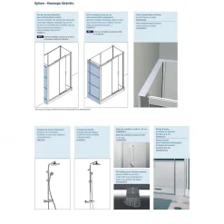 Cabine de douche Kinedo Kinemagic Sérénité Plus 160x80 niche basse porte coulissante transparent thermostatique