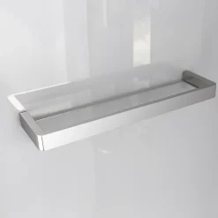 Cabine de douche l.90 x L.110 x H.220 cm – hydromassante, fond gris profilés chromés, GoodHome Beloya