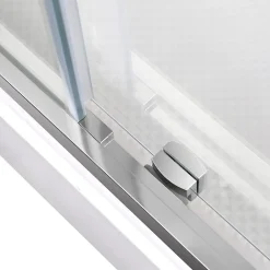 Cabine de douche l.90 x L.110 x H.220 cm – hydromassante, fond gris profilés chromés, GoodHome Beloya