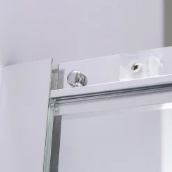Cabine de douche LANA portes coulissantes H.180 cm verre 6 mm transparent 85 x 85 cm - Saniverre