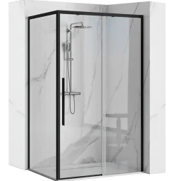 Cabine de douche REA Solar Black 90x120