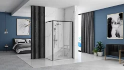 Cabine de douche REA Solar Black 90x120