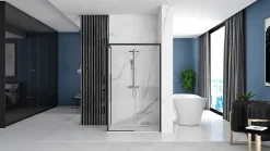 Cabine de douche REA Solar Black 90x120