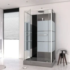 Cabine de douche rectangle 110x80x225cm - SCRATCHY 110