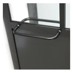 CABINE DE DOUCHE 90X120X220 STYLE INDUSTRIEL NOIR