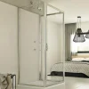 Cabine douche 3 côtés 80x80x80 CM H198 Transparent mod. Cristal Trio 1 Porte