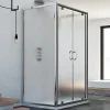 Cabine Douche avec 3 côtés 90x100x90 CM H185 granité modèle Sintesi Trio 2 Portillons