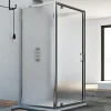 Cabine douche avec 3 côtés 90x90x90 AP. 90 CM H185 granité modèle Sintesi Trio avec 1 portillon