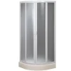 Cabine douche demi-circulaire 80x80 CM en acrylique mod. Marte avec ouverture culissante