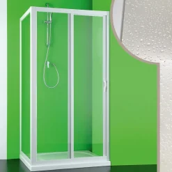 Cabine douche 75x120 CM en acrylique mod. Mercurio avec ouverture laterale