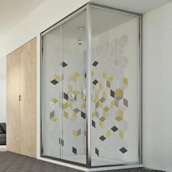 Cabine douche 70x100 CM H198 mod. Young Duo 1 Porte Transparent