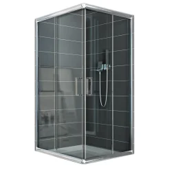 Cabine Douche 80x100 H185 Transparent 6mm mod. Alabama