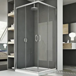 Cabine douche 80x90CM H185 transparent modèle junior