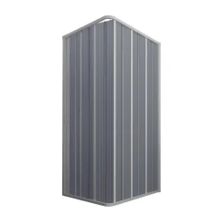 Cabine parois douche en Plastique pvc 80x80 h 185 mod. Flex avec ouverture latérale