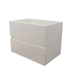 Caisson de salle de bain ROSALY INOX - 70 cm- Blanc- Plan vasque en