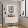 Ceramia Nouveau meuble de salle de bain 120 cm, blanc cassé (CERAMIA-5OW120)
