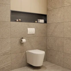 Ceramia Timeless Niche de Douche à encastrer, Acier Inoxydable 304, 120x28x10cm, Gun Métal brossé PVD