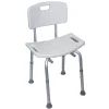 Chaise de douche avec dossier à hauteur réglable - VB540S Aidapt