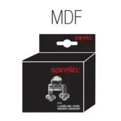 Charnières Inox pour abattant wc Modèle en MDF Spirella
