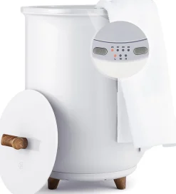 Chauffe-Serviettes Style Seau 23L, 3 Niveaux Chauffage 60-80Celsius & Minuterie 20-90min, Chauffe-Serviettes, Blanc