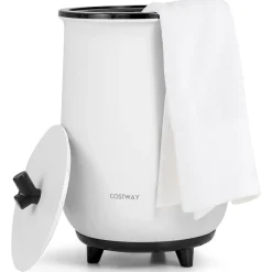 Chauffe-Serviettes Style Seau 23L, 3 Niveaux Chauffage 60-80Celsius & Minuterie 20-90min, Arrêt Automatique, Noir
