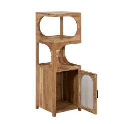 Colonne 1 étagère en bois d'acacia Emyr