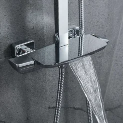 Colonne bain douche mécanique avec barre extensible SKY BATH chromé série JOY