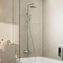 Colonne bain douche thermostatique HANSGROHE Vernis Blend 200 chromé