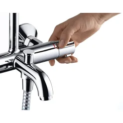 Colonne bain douche thermostatique HANSGROHE Vernis Blend 200 chromé