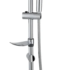 Colonne Barre de douche chromee fixation reglable 70 cm douchette 1 jet mobile