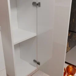 Colonne Blanche 30x30x150 cm - Bois MDF Blanc Brillant - BOX-IN