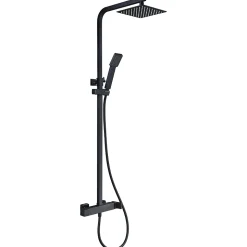 Colonne de Douche Anti-Calcaire Noir Mat IMEX FIYI BDF016/NG