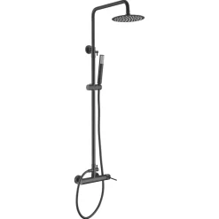 Colonne de Douche Anti-Calcaire Noir Mat MILOS STICK BDYS045/NG
