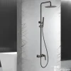 Colonne de Douche Anti-Calcaire Black Gun Métal IMEX DELOS BDD055/BGM